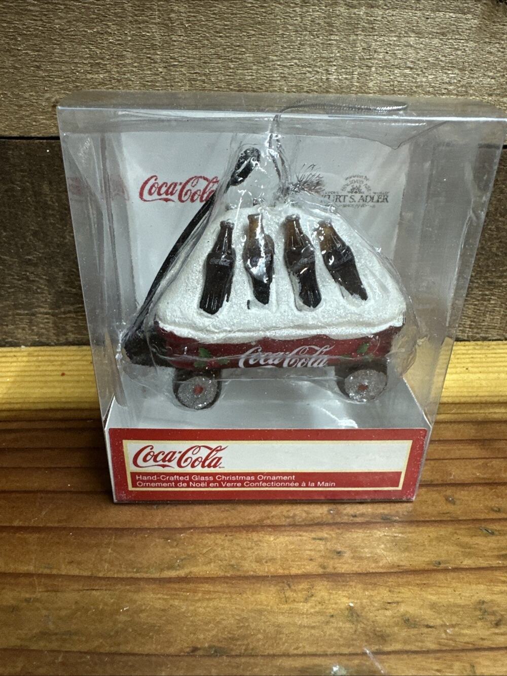Kurt’s Adler Coca Cola Wagon Ornament In Box